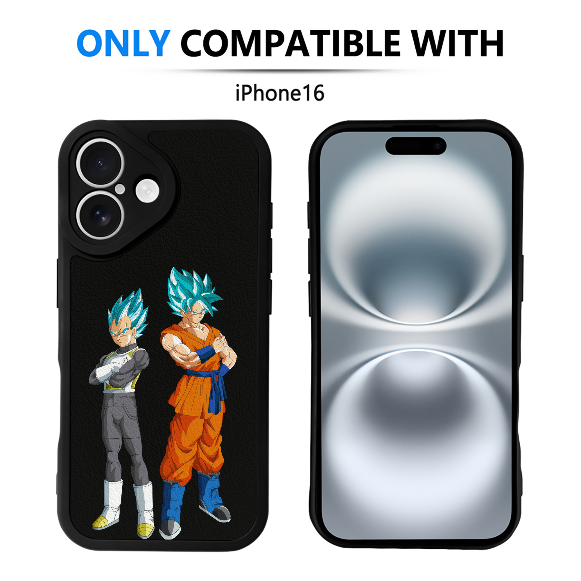 （画像用） ドラゴンボール DRAGON BALL 【iPhone 16シリーズ対応】シリコンスマホケース（レザー調） 材質：シリコン